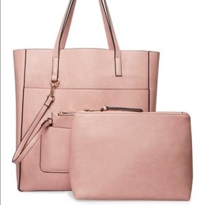 STEVE MADDEN BKIMMY Blush 3-piece tote set